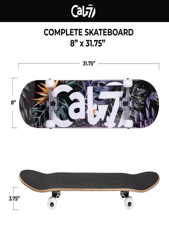 Cal 7 Complete Standard Skateboard 7.5-8-Inch Deck (8" Cabana) - Image 2
